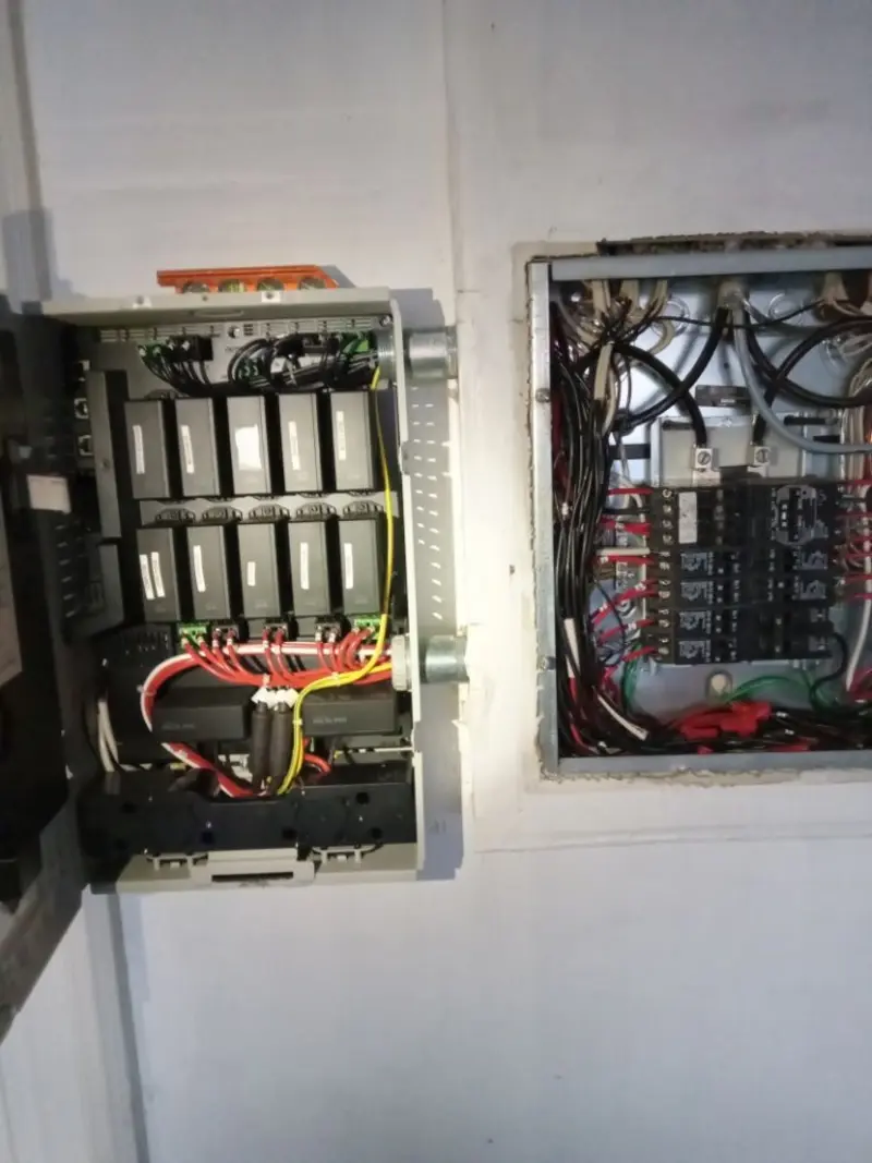 Electrical panel upgrade completed for Security Camera Wiring in Spotswood